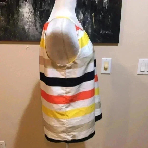 Banana Republic Cami Stripe Razor Back Silk Feel Tank Top-Size M - Picture 4 of 8